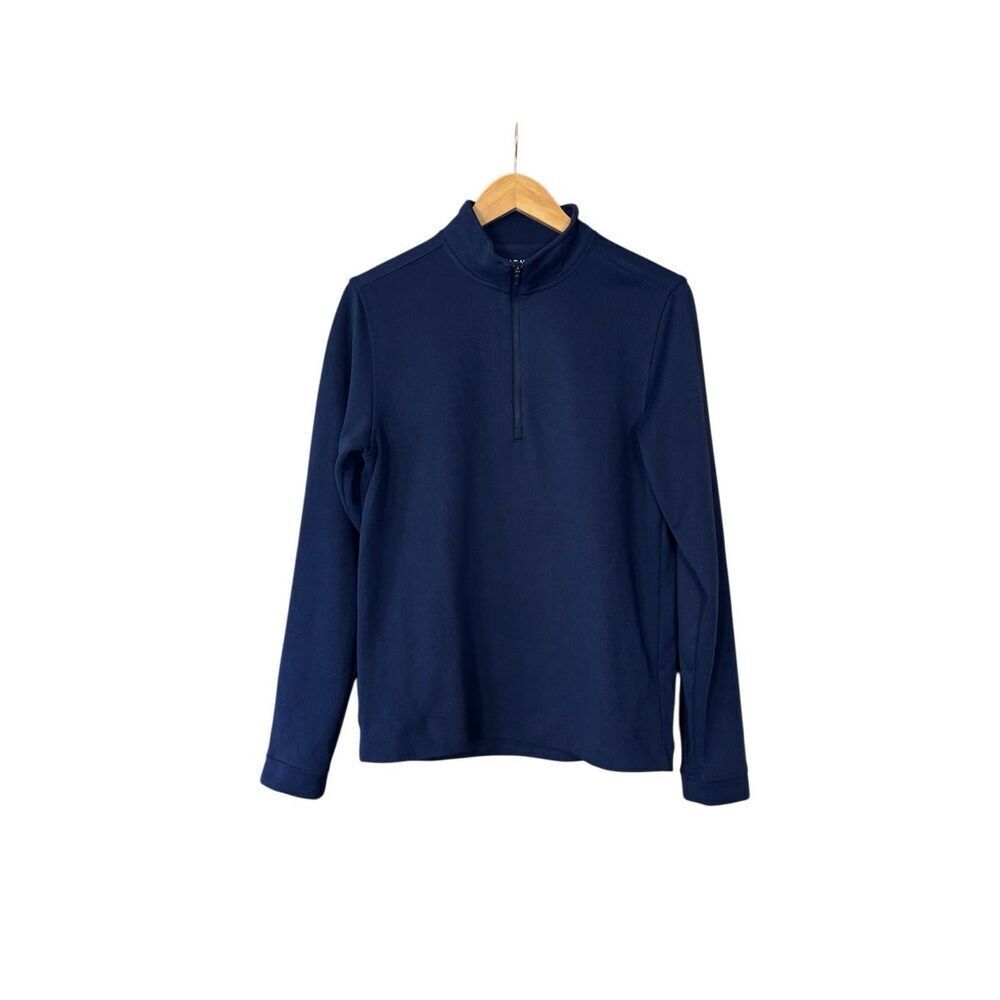 Rhone Commuter 1/4 Zip Insulating Mid-Layer long sleeve pullover sweater navy bl